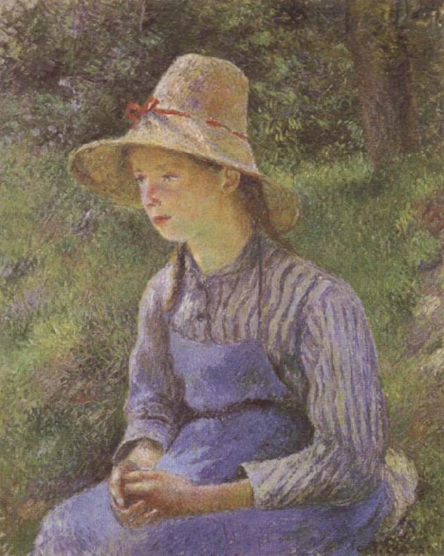 Camille Pissarro Young Peasant Girl Wearing a Hat China oil painting art